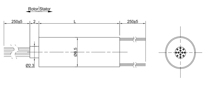 WDM006 slip ring drawing