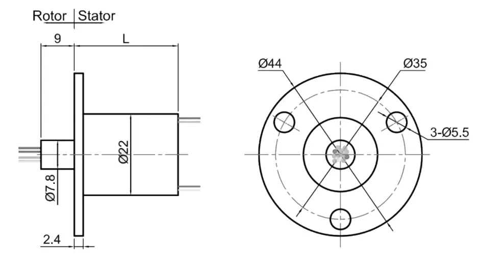 Capsule Slip Ring – WDM022 Series 2 WDM022A-X