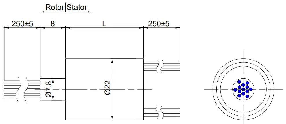 Capsule Slip Ring – WDM022 Series 4 WDM022C-X