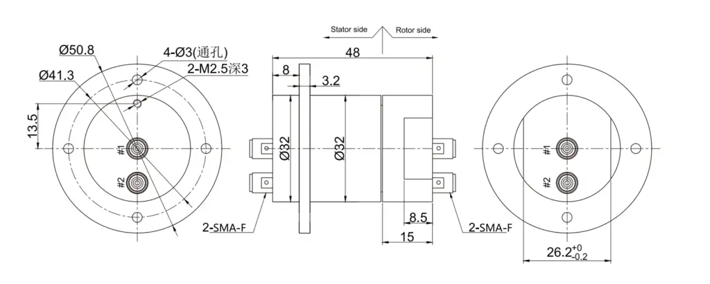WDRF-SMA-18G-02 drawing
