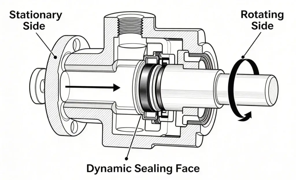 Internal structure of rotary union